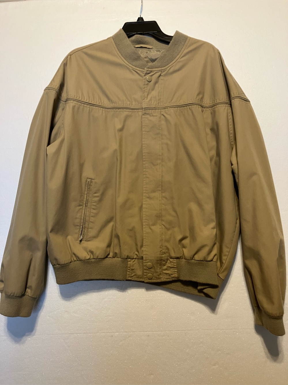 Vintage David Taylor tan Bomber Jacket XL full Zip